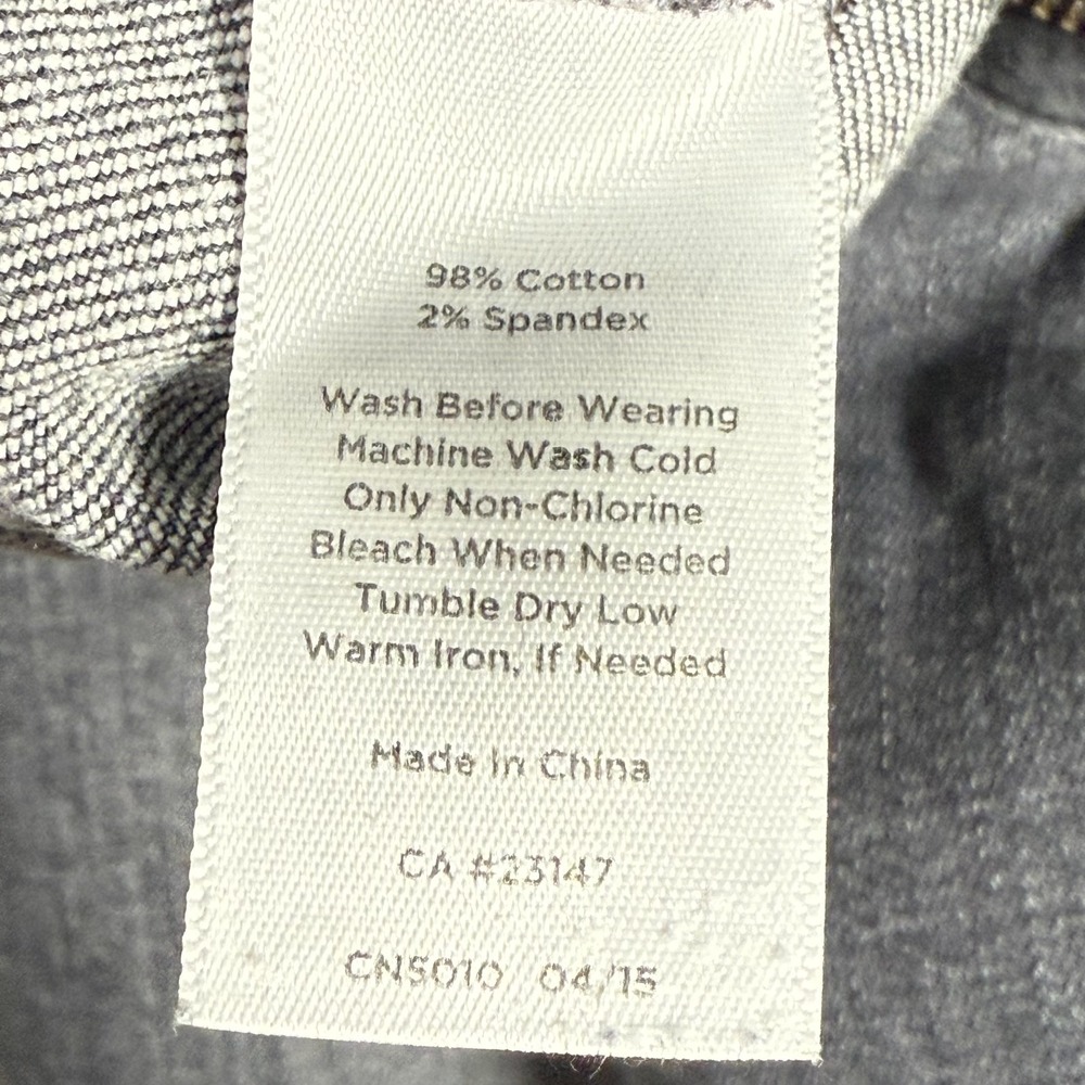 Talbots Flawless Five Pocket Slim Ankle Jeans 6 Gray Mid Rise Stretch 32x28" R9" - Picture 4 of 6